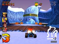 une photo d'Ã©cran de Crash Team Racing sur Sony Playstation